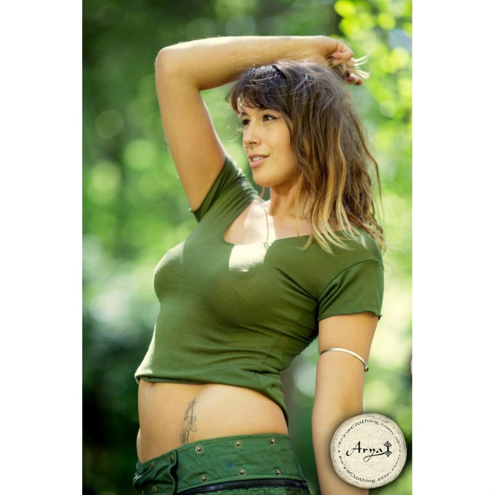 Into the Wild Sexy Top Green Festival Clothing